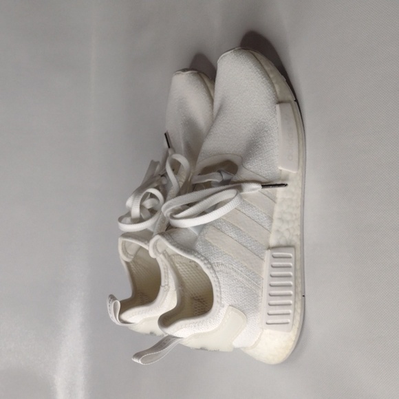 Adidas Boost NMD White Sneakers Shoes Men's 8.5 - Picture 7 of 11